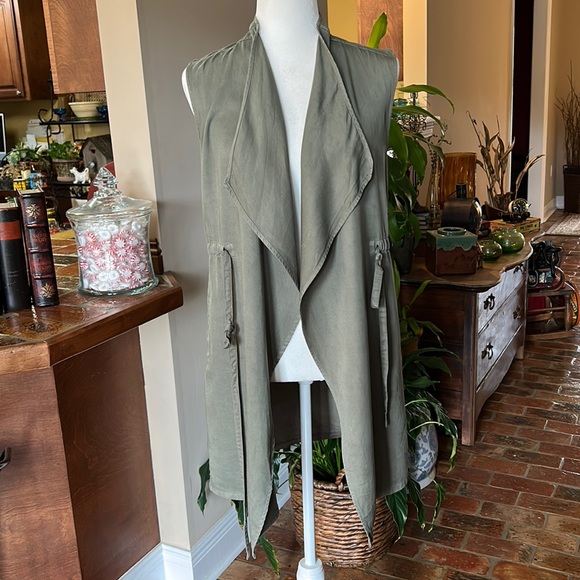 Badgley Mishka waterfall front vest szM - Picture 3 of 12